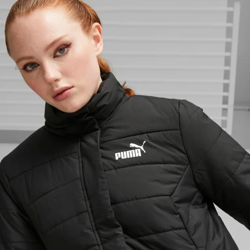 Куртка спортивна жіноча Puma ESS+ Padded Jacket чорного кольору 67536401