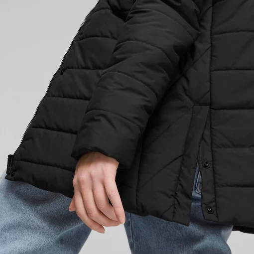 Куртка спортивна жіноча Puma ESS+ Padded Jacket чорного кольору 67536401