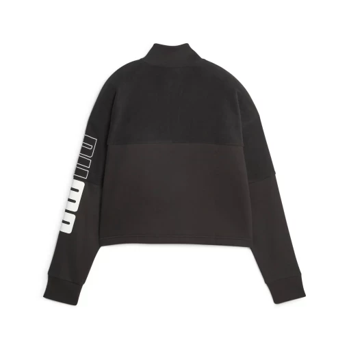 Худи женское Puma Power Colorblock Crew черного цвета