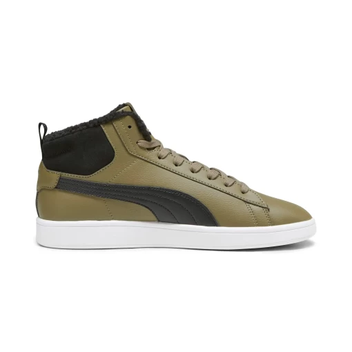Високі кеди чоловічі Puma Smash 3.0 Mid WTR оливкового кольору