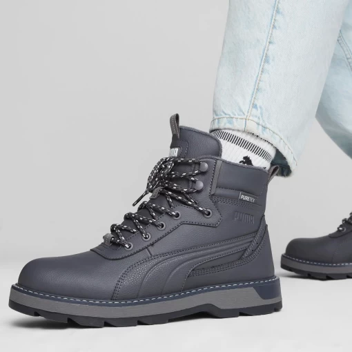 Ботинки мужские Puma Desierto v3 Puretex графитового цвета