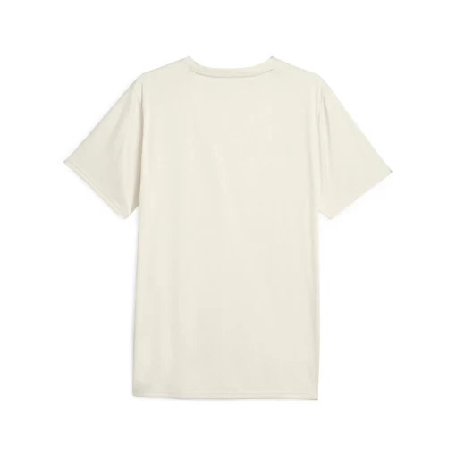 Футболка чоловіча Puma Fit Poly Logo Tee біло-молочного кольору