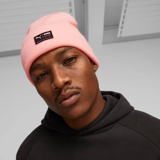 Шапка жіноча Puma Archive heather beanie рожевого кольору