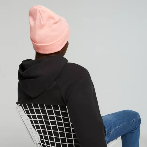 Шапка жіноча Puma Archive heather beanie рожевого кольору