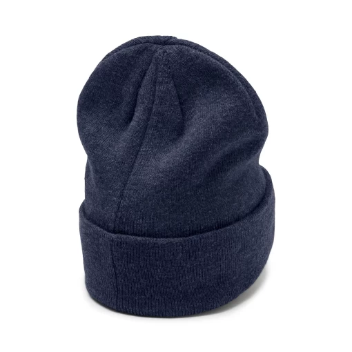 Шапка женская-мужская Puma Archive heather beanie темно-синего цвета