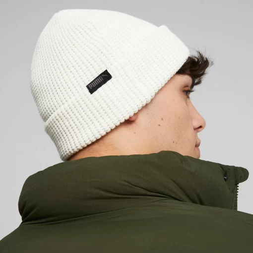 Шапка жіноча-чоловіча Puma Archive mid fit beanie білого кольору