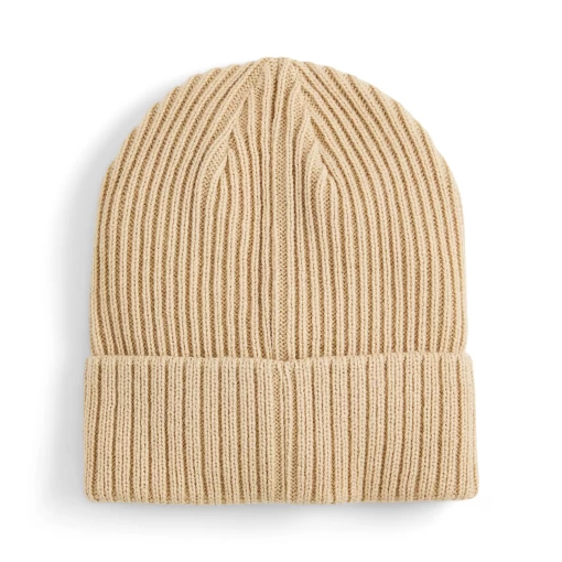 Шапка жіноча-чоловіча Puma Ribbed Classic Cuff Beanie бежевого кольору