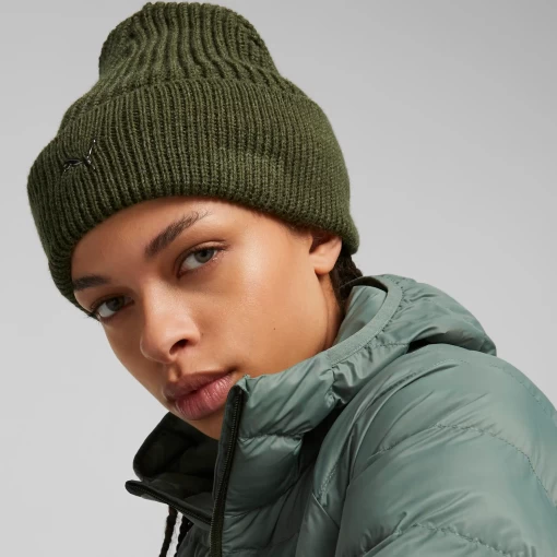 Шапка жіноча-чоловіча Puma Metal Cat Beanie колір хакі