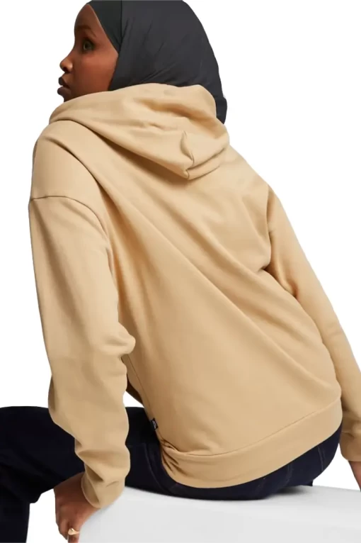 Худи женское Puma Better Essentials Hoodie FL бежевого цвета