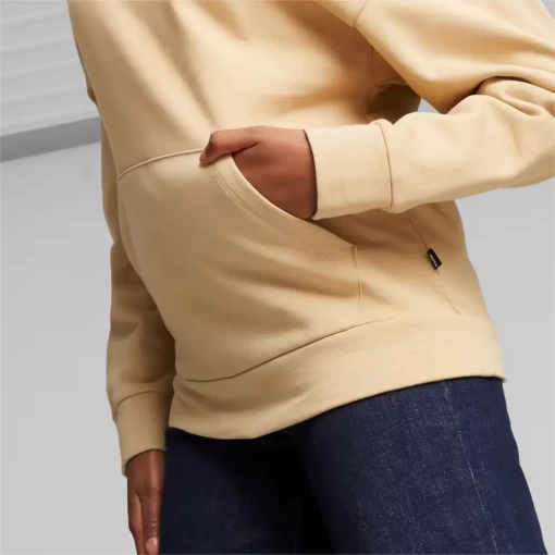 Худи женское Puma Better Essentials Hoodie FL бежевого цвета