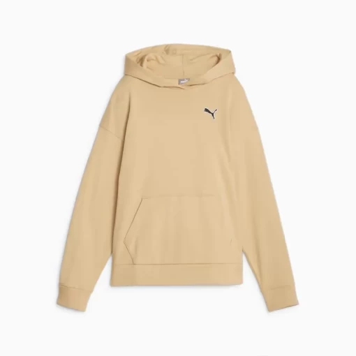 Худи женское Puma Better Essentials Hoodie FL бежевого цвета