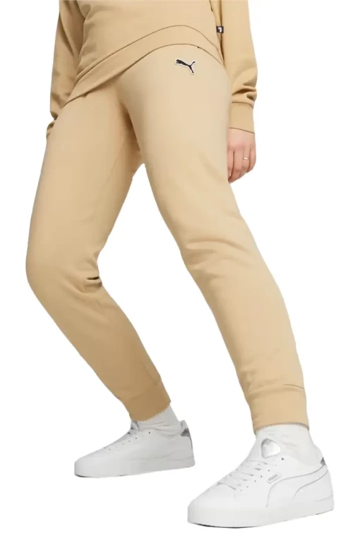 Спортивные брюки женские с флисом Puma Better Essentials Pants бежевого цвета