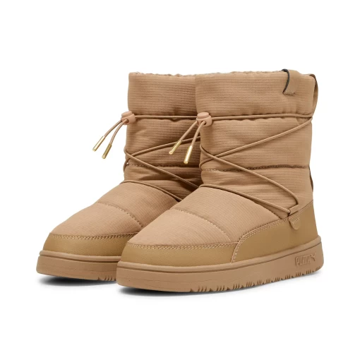 Сапоги-дутики женские Puma Snowbae Wns светло-коричневого цвета