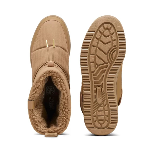 Сапоги-дутики женские Puma Snowbae Wns светло-коричневого цвета