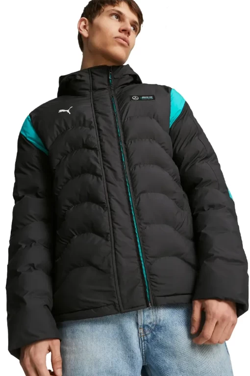 Мужская куртка Puma MAPF1 MT7 Ecolite Pdd Jacket черного цвета