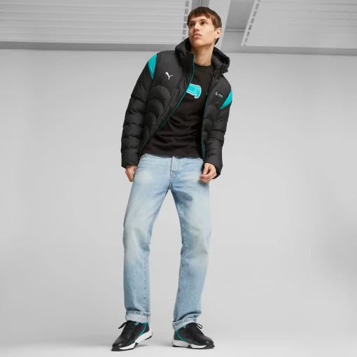 Мужская куртка Puma MAPF1 MT7 Ecolite Pdd Jacket черного цвета