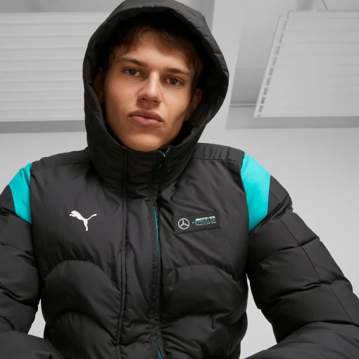 Мужская куртка Puma MAPF1 MT7 Ecolite Pdd Jacket черного цвета