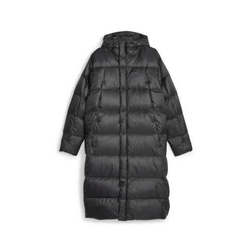 Пальто пуховик мужское Puma Long Hooded Down Coat черного цвета