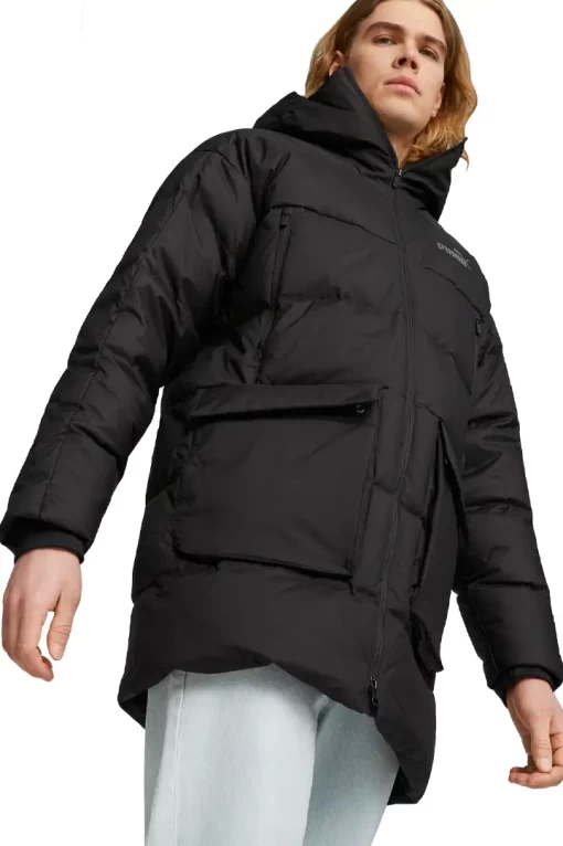 Куртка пуховик чоловічий Puma Protective Hooded Down Coat чорного кольору