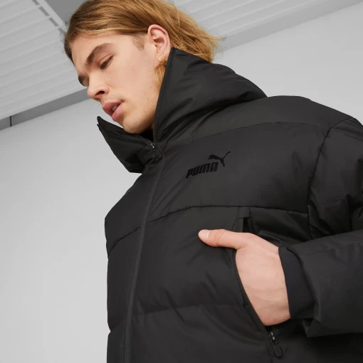 Куртка пуховик чоловічий Puma Protective Hooded Down Coat чорного кольору