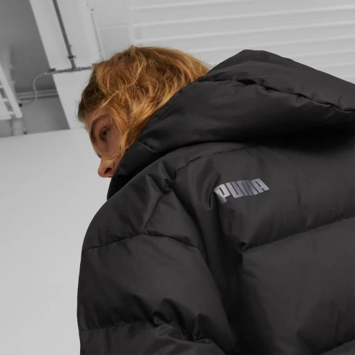 Куртка пуховик чоловічий Puma Protective Hooded Down Coat чорного кольору