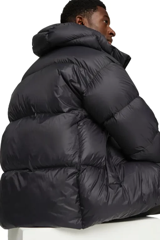 Куртка пуховик мужская Puma Hooded Ultra Down Puffer черного цвета
