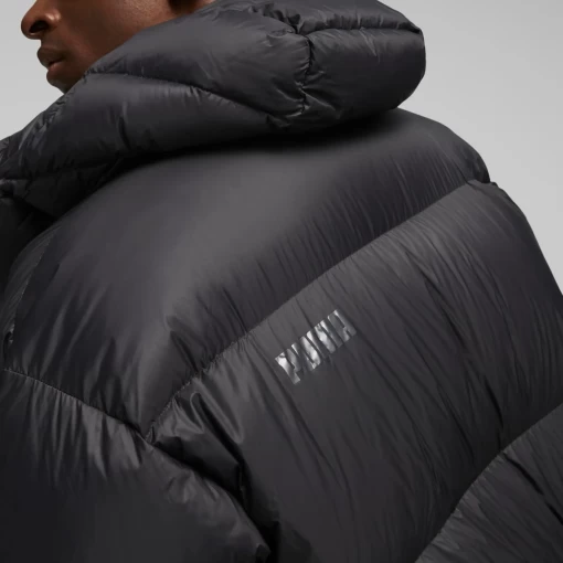 Куртка пуховик мужская Puma Hooded Ultra Down Puffer черного цвета
