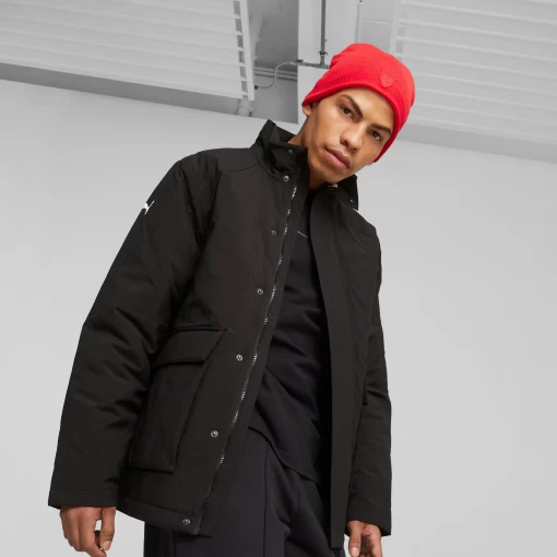 Шапка женская-мужская Puma Ferrari Sptwr Beanie красного цвета