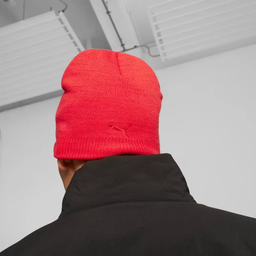 Шапка женская-мужская Puma Ferrari Sptwr Beanie красного цвета