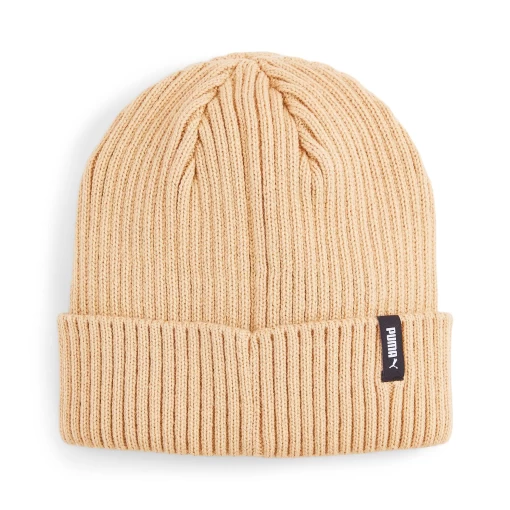 Шапка женская-мужская Puma Classic Cuff Beanie бежевого цвета