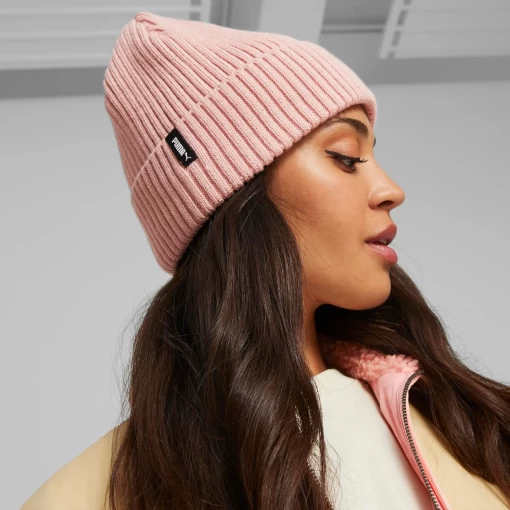 Шапка жіноча Puma Classic Cuff Beanie рожевого кольору