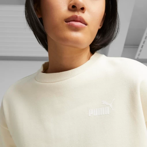 Світшот жіночий Puma ESS+ Relaxed Crew FL молочного кольору