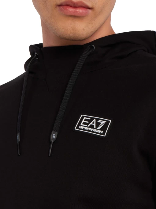 Худі чоловіче EA7 Emporio Armani Sweatshirt чорного кольору