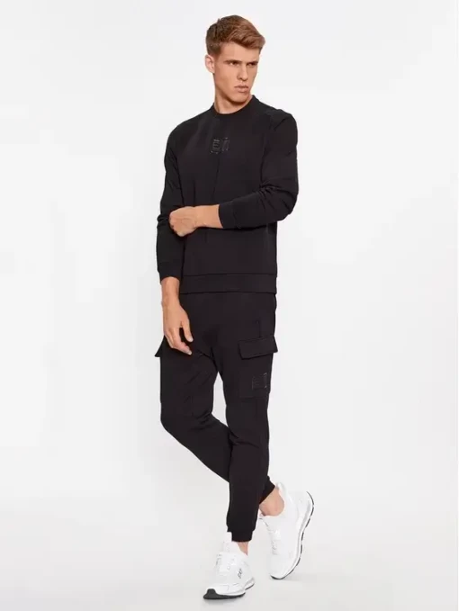 Світшот чоловічий EA7 Emporio Armani Sweatshirt чорного кольору