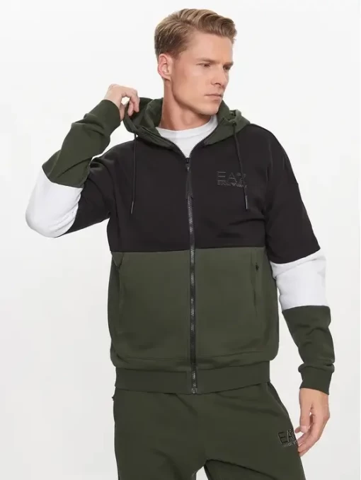 Спортивний костюм чоловічий EA7 Emporio Armani Tracksuit колір хакі