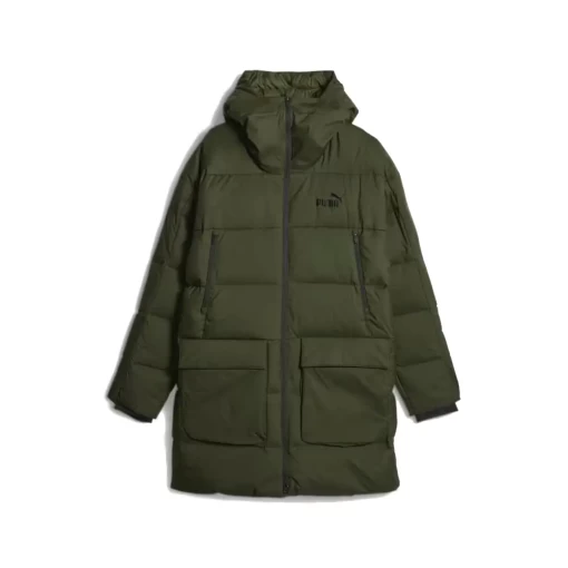 Пальто пуховик чоловіче Puma Protective Hooded Down Coat колір хакі