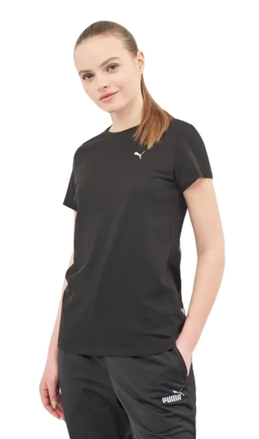 Футболка жіноча Puma ESS Small Logo Tee чорного кольору