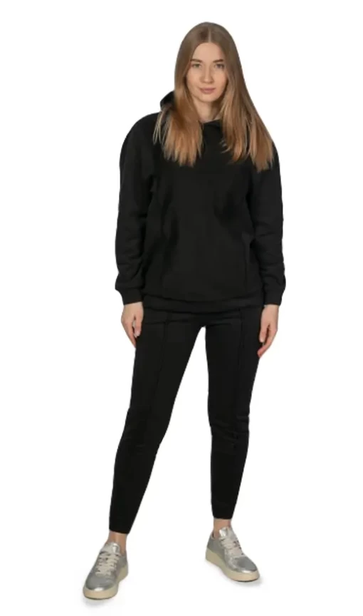 Спортивний костюм жіночий EA7 Emporio Armani чорного кольору