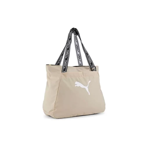 Женская сумка Puma AT ESS Tote Bag бежевого цвета