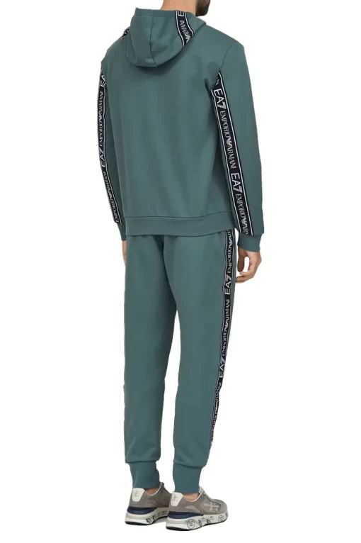 Худі чоловіче EA7 Logo Series темно-зеленого кольору