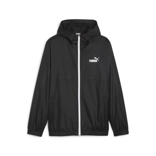 Куртка спортивна чоловіча Puma ESS Solid Windbreaker чорного кольору