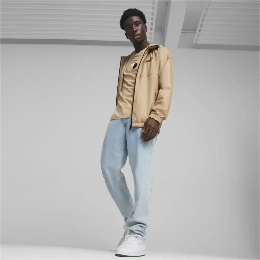 Вітровка чоловіча Puma Down Jacket бежевого  кольору