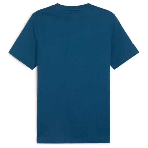 Футболка мужская Puma MAPF1 ESS Logo Tee синего цвета
