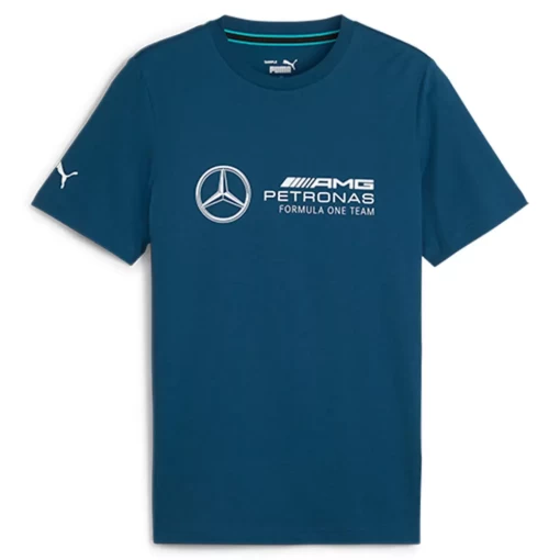 Футболка мужская Puma MAPF1 ESS Logo Tee синего цвета