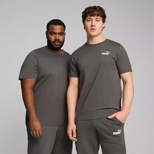 Футболка мужская Puma ESS Small Logo Tee серого цвета