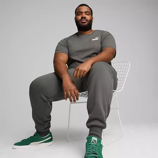 Футболка мужская Puma ESS Small Logo Tee серого цвета