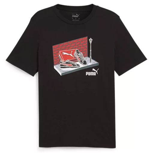 Футболка чоловіча Puma GRAPHICS Sneaker Box Tee чорного кольору