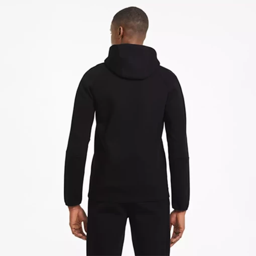 Толстовка чоловіча Puma EVOSTRIPE Core FZ Hoodie чорного кольору