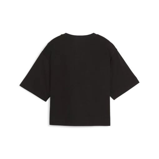 Футболка женская PUMA POWER Cropped Tee черного цвета
