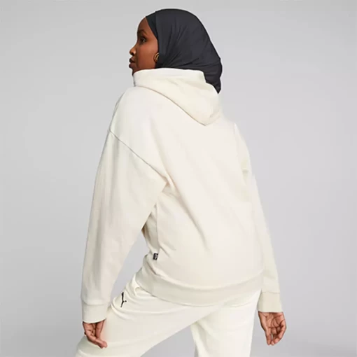 Худи женский Puma BETTER ESSENTIALS Hoodie белого цвета